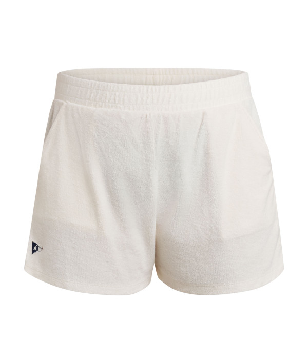 Short Eponge Femme Blanc Cassé