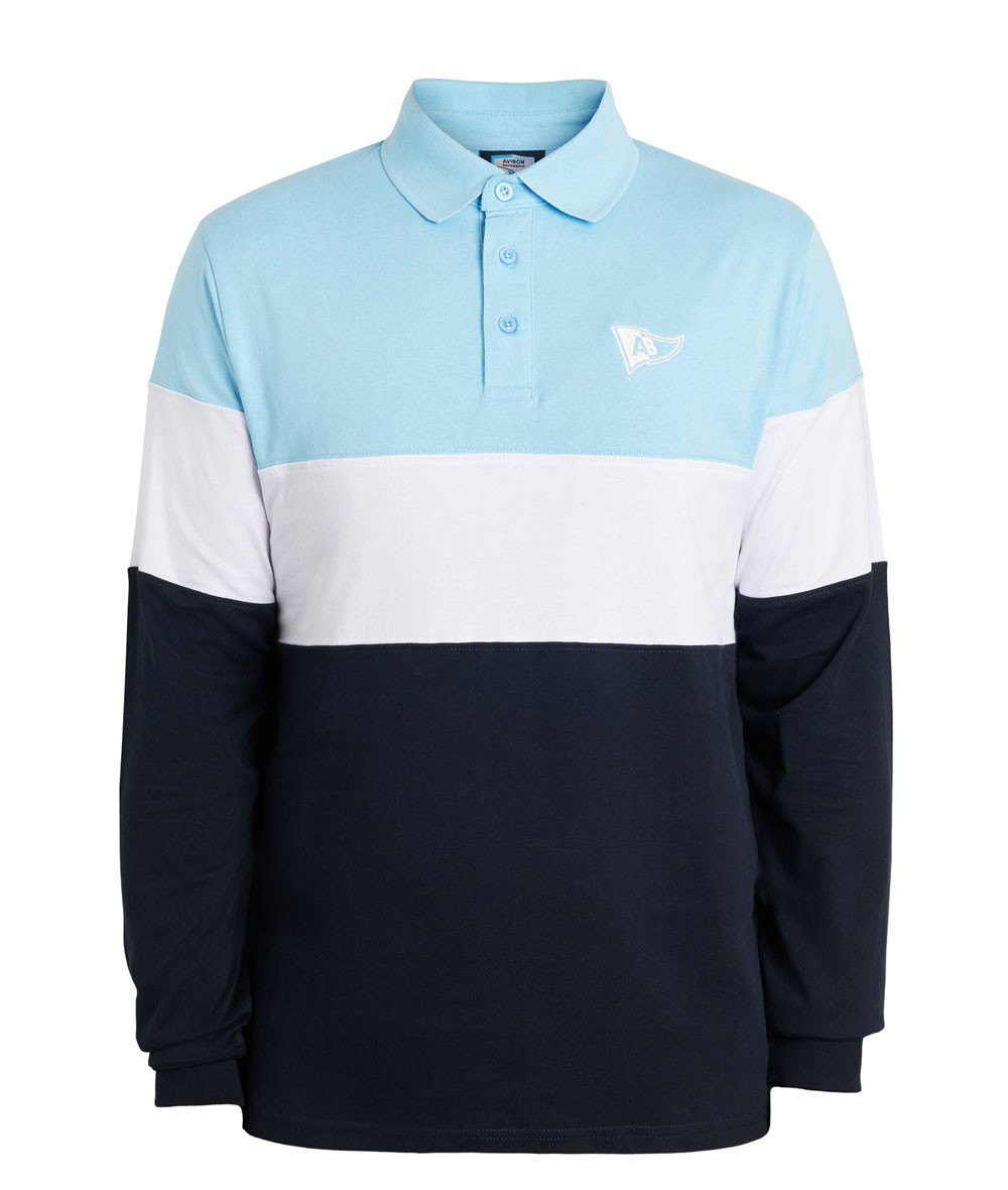 Polo manches longues tricolore 25/26