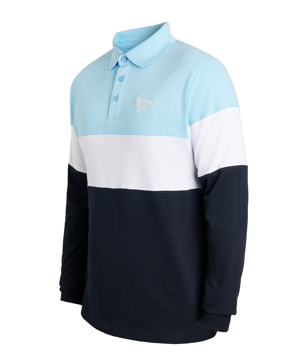 Polo manches longues tricolore 25/26
