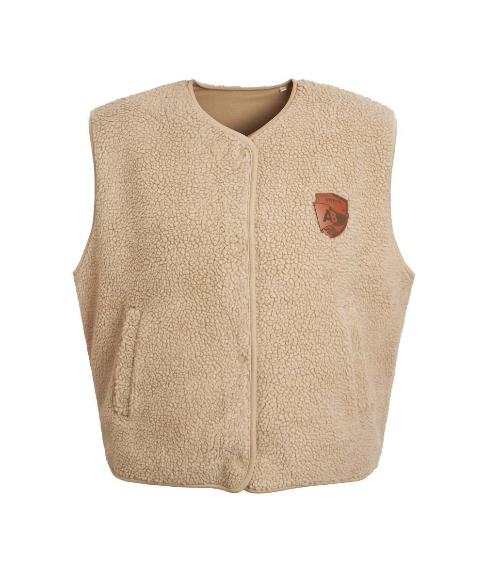 Sherpa Femme AB Beige Sans Manches