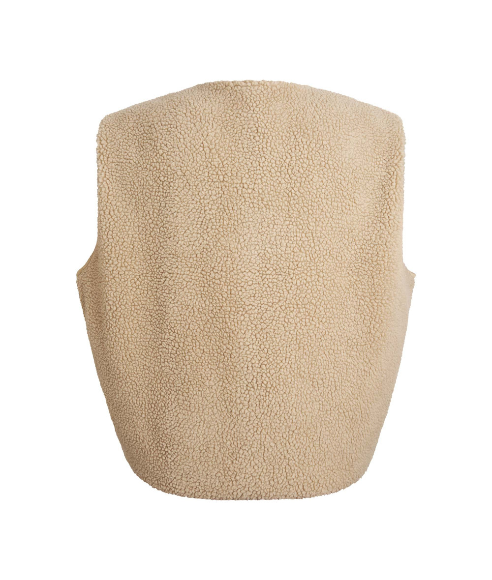 Sherpa Femme AB Beige Sans Manches