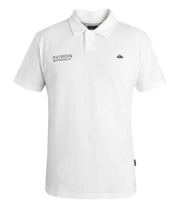 Polo Quiksilver Blanc - Homme | Aviron Bayonnais Rugby