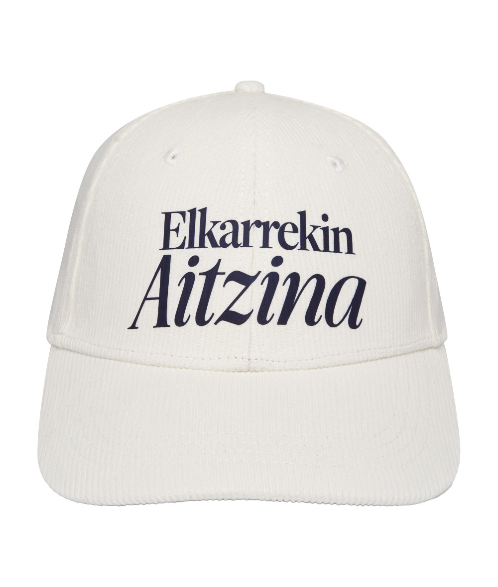 Casquette Elkarrekin Aitzina Blanche