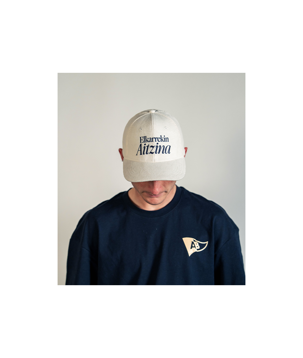 Casquette Elkarrekin Aitzina Blanche