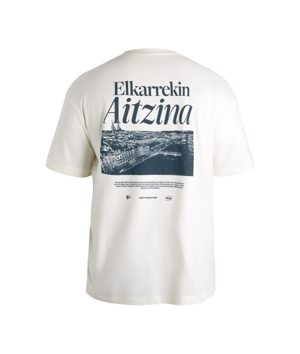 T-shirt Elkarrekin Aitzina Ivoire