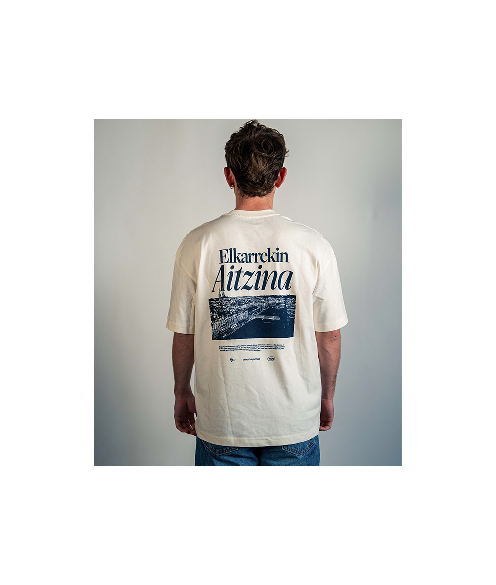 T-shirt Elkarrekin Aitzina Ivoire