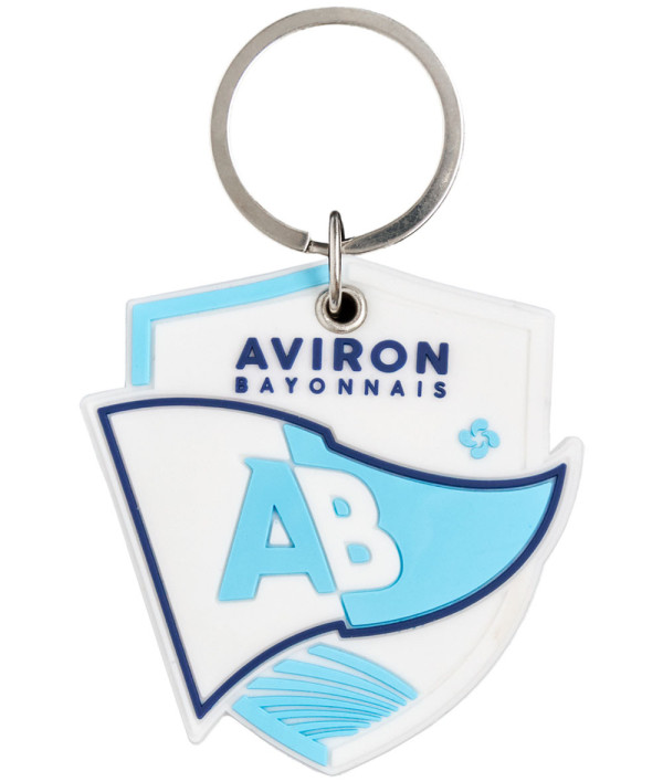 Porte clé blason blanc - Goodies | Aviron Bayonnais Rugby