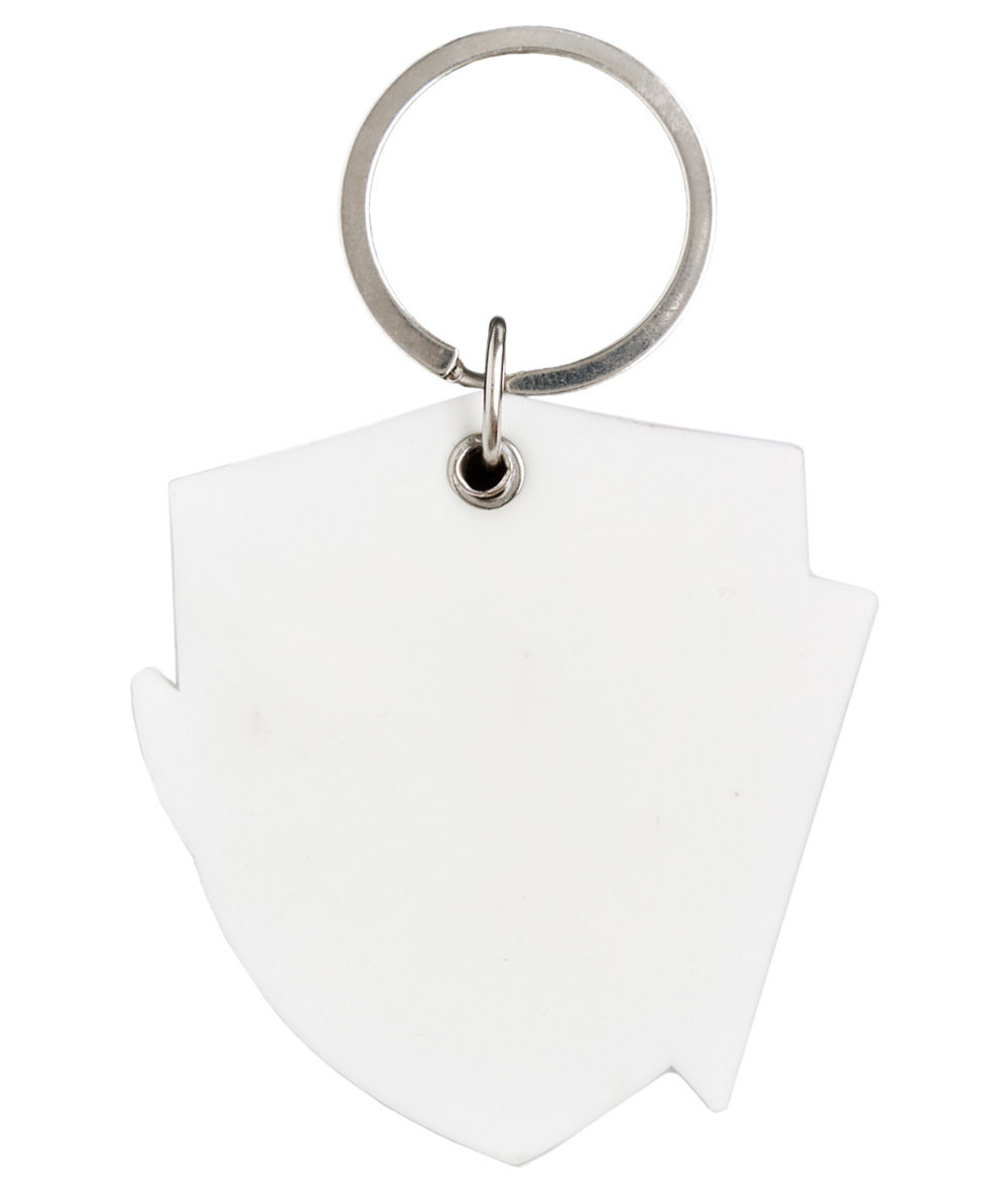 Porte-clé blason blanc