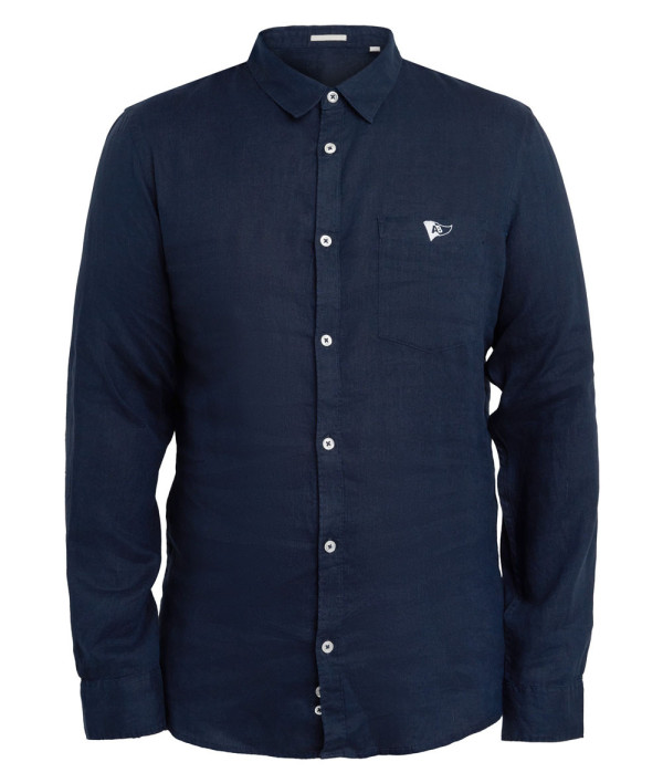 Chemise lin marine - Homme | Aviron Bayonnais Rugby