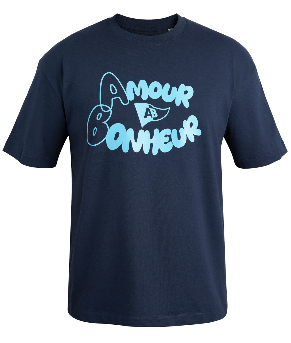 T-shirt Amour Bonheur Marine