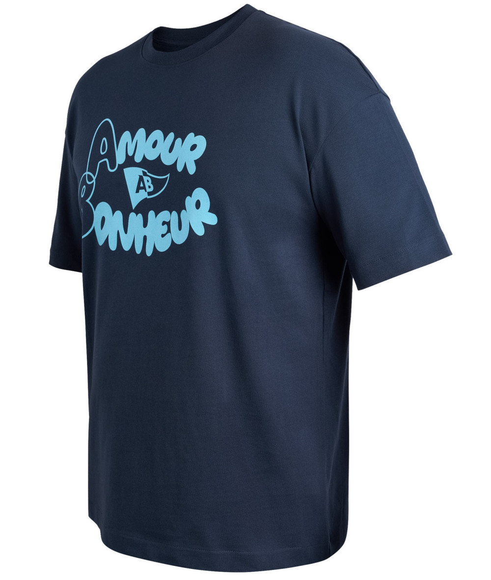 T-shirt Amour Bonheur Marine