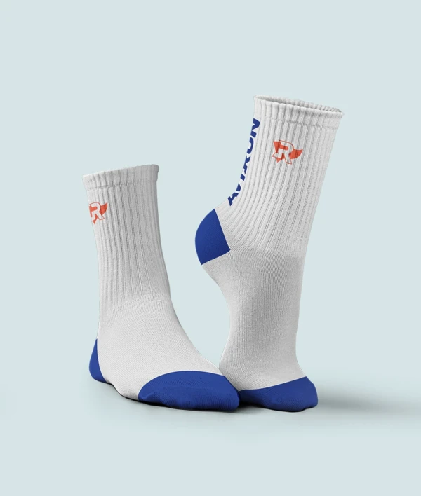 Chaussettes Avirun Blanche Ciel - Chaussettes | Aviron Bayonnais Rugby