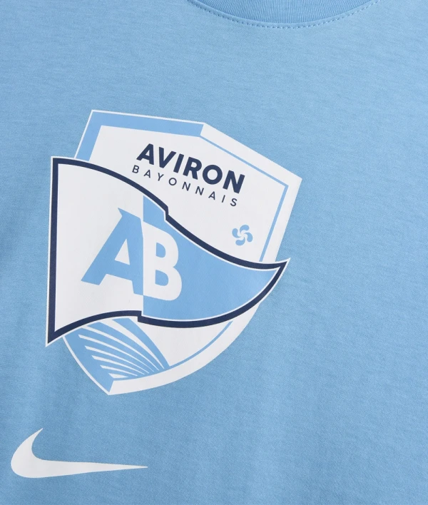 T-shirt Evergreen Ciel AB Nike 26/27 - Homme | Aviron Bayonnais Rugby
