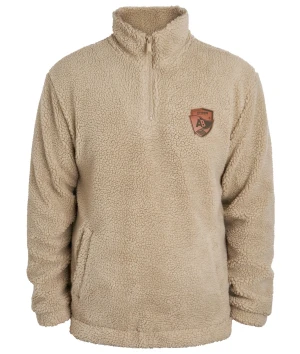 Sherpa Beige 3/4 Zip- Vestes | Aviron Bayonnais Rugby