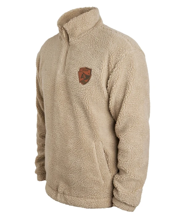 Sherpa Beige 3/4 Zip- Vestes | Aviron Bayonnais Rugby